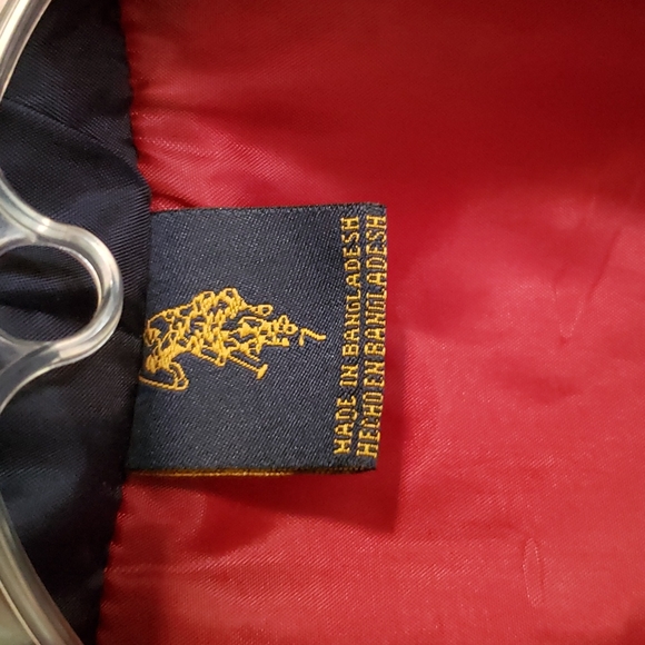 POLO USPA Puffer Vest with Sweatshirt Sleeves & Hood Youth Size 7 - Picture 3 of 7